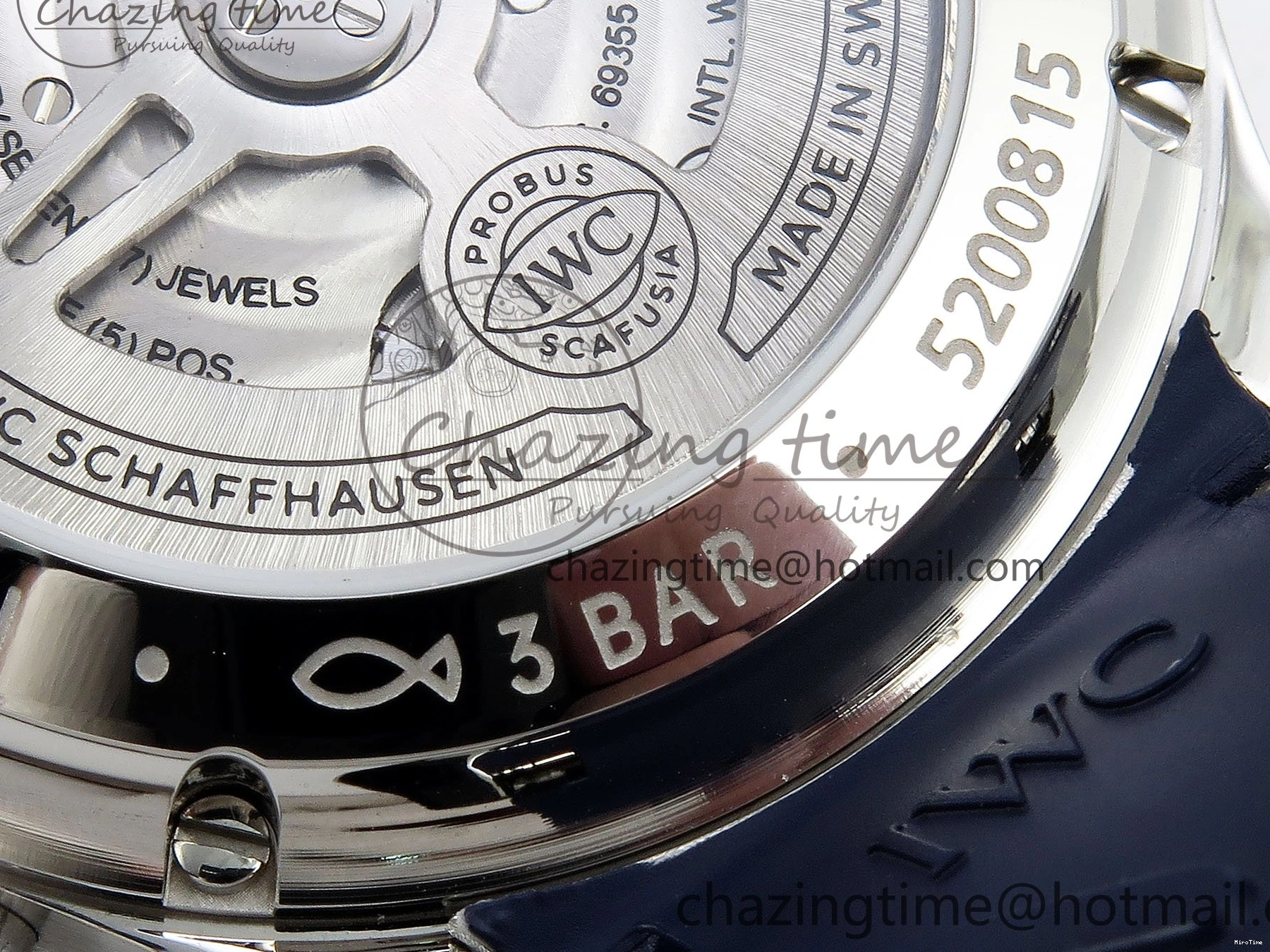 MIROTIME 0123 Portuguese Chrono IW3716 Z+F 1:1 Best Edition Blue Dial on Blue Rubber Strap A UrbanChic 7018